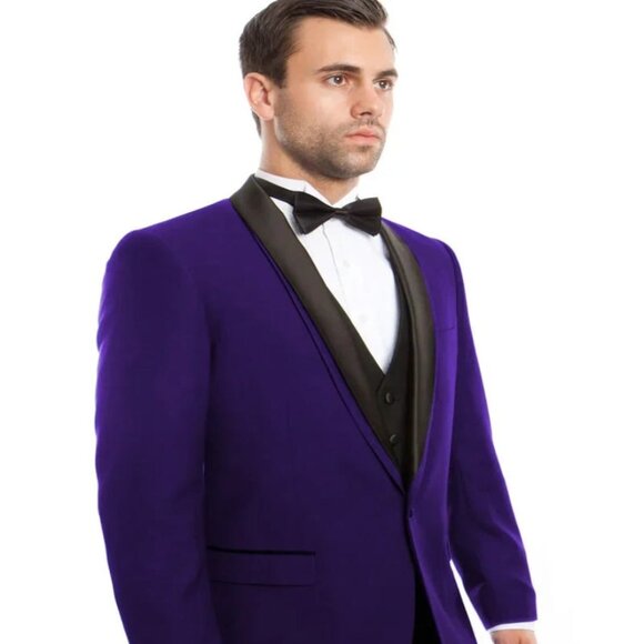 Purple Prom Suit - Purple Prom Outfit - Purple Prom Trimmed...